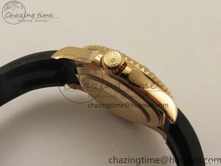 Black on 126655 Black 1:1 Bezel VS3235 Yacht-Master Edition Best Rubber Strap Ceramic RG 3EF 0415